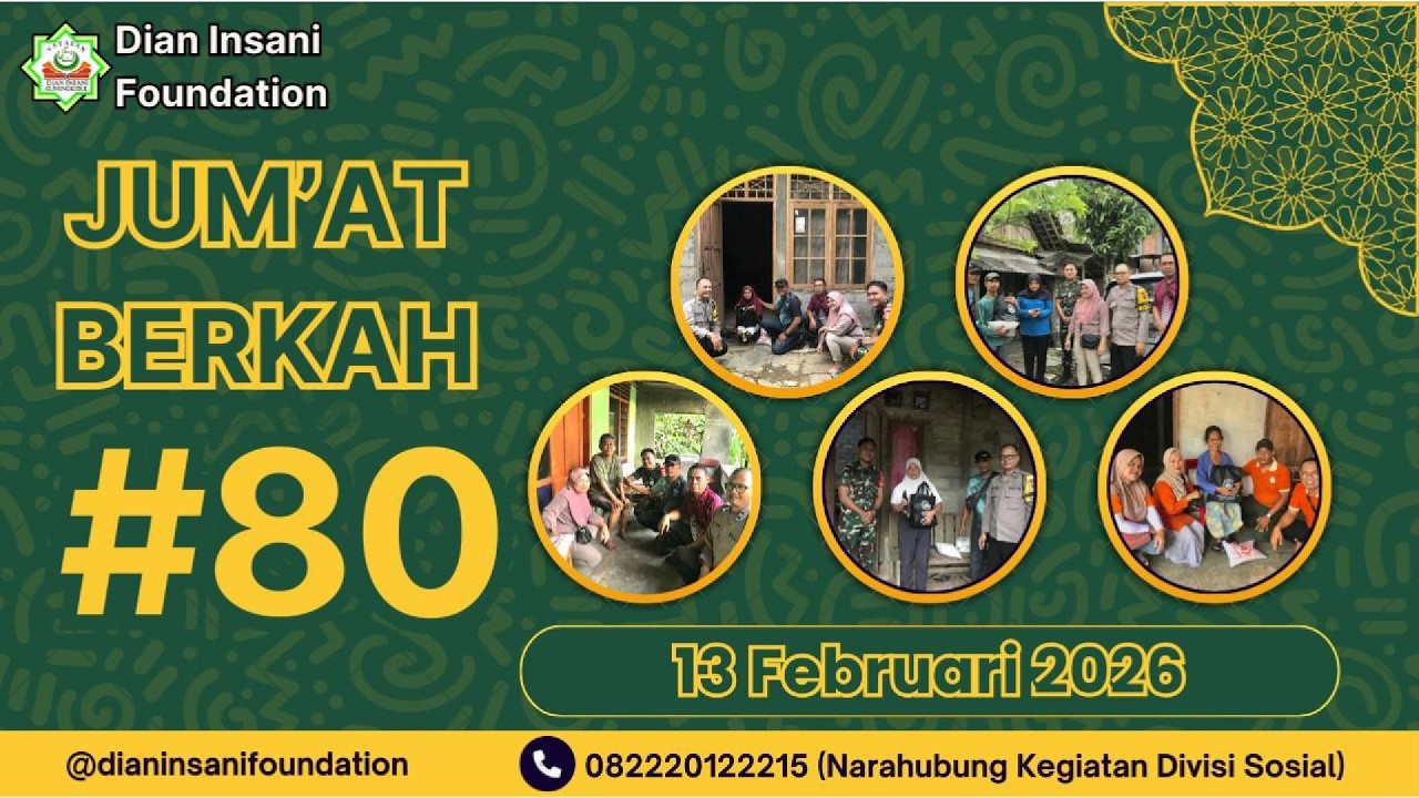 JUM'AT BERKAH KE 80 OLEH DIVISI SOSIAL YAYASAN DIAN INSANI