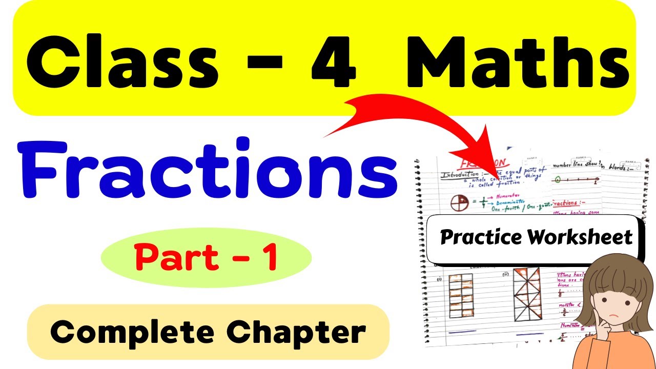 Class 4 Fractions | Fraction Worksheet | Class 4 Maths Worksheet | Class 4 Worksheet | Grade 4 Math