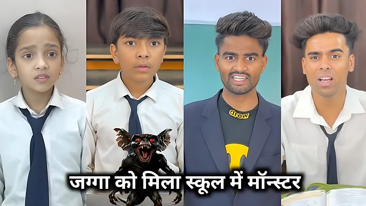 Jagga Ko Mila School Mein Monster 😍 || जग्गा को मिला स्कूल में मॉन्स्टर 🥺 || School Ki Funny Video 