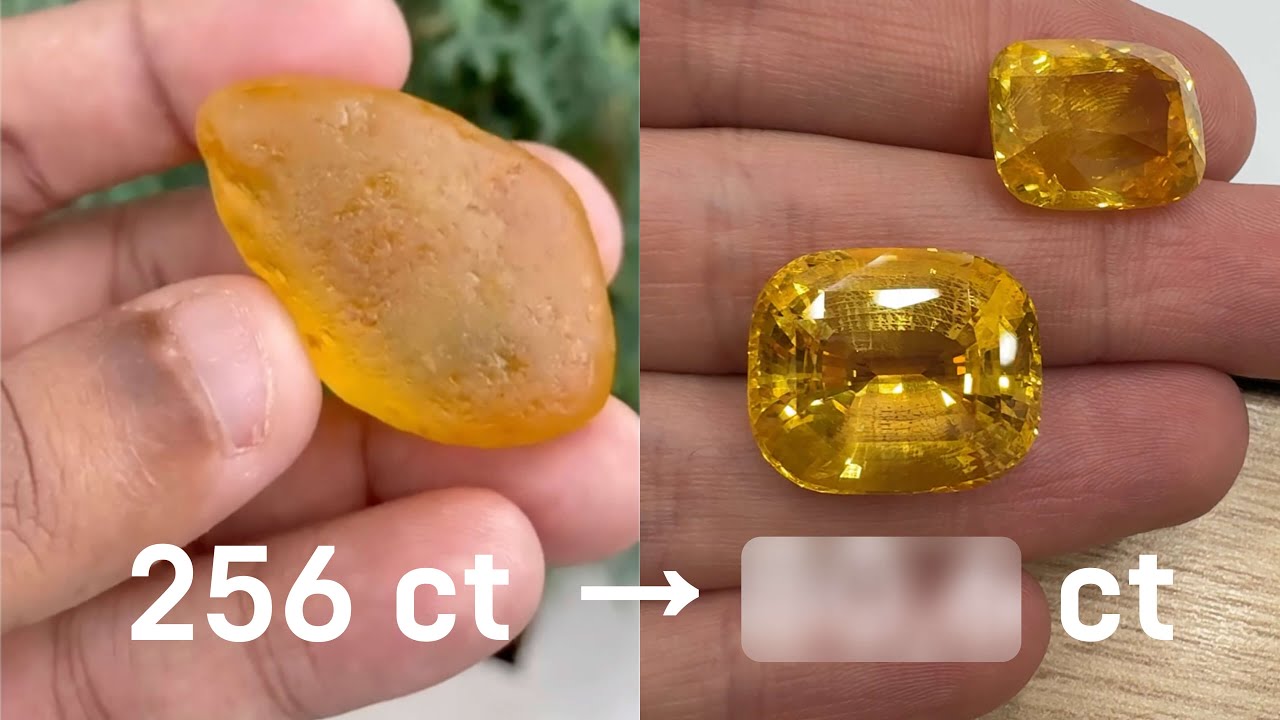 Уникальные золотые сапфиры Цейлона