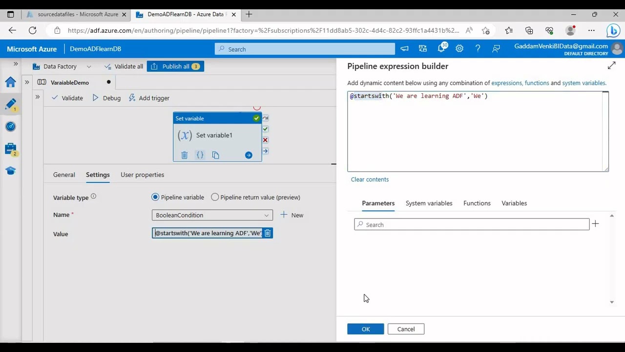 Basic Overview on Functions Part 1 in Azure Data Factory in Telugu