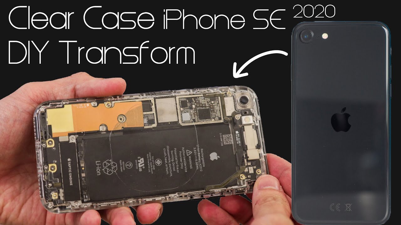 World 1st CLEAR iPhone SE 2020 | Transparent | Teardown | Clear case | Take apart | see through hack