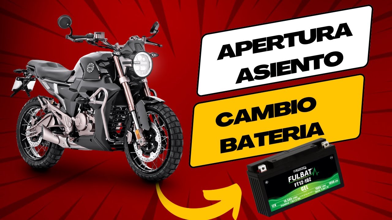 🔧CÓMO ABRIR EL ASIENTO Y CAMBIAR LA Batería Zontes 👨‍🔧