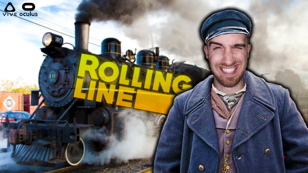 VR TRAIN SIMULATOR GONE WRONG! | Rolling Line VR Funny Moments - HTC Vive Gameplay
