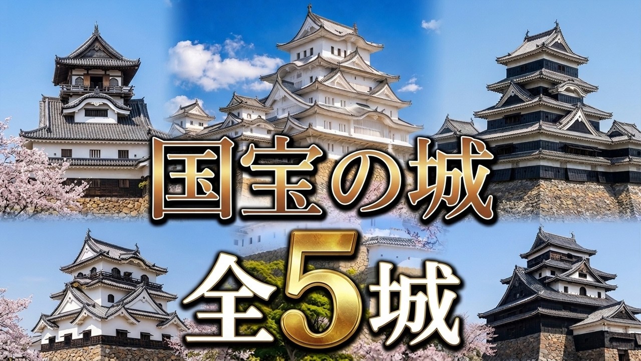 【国宝の城】全5城｜現存する天守すべてを巡る