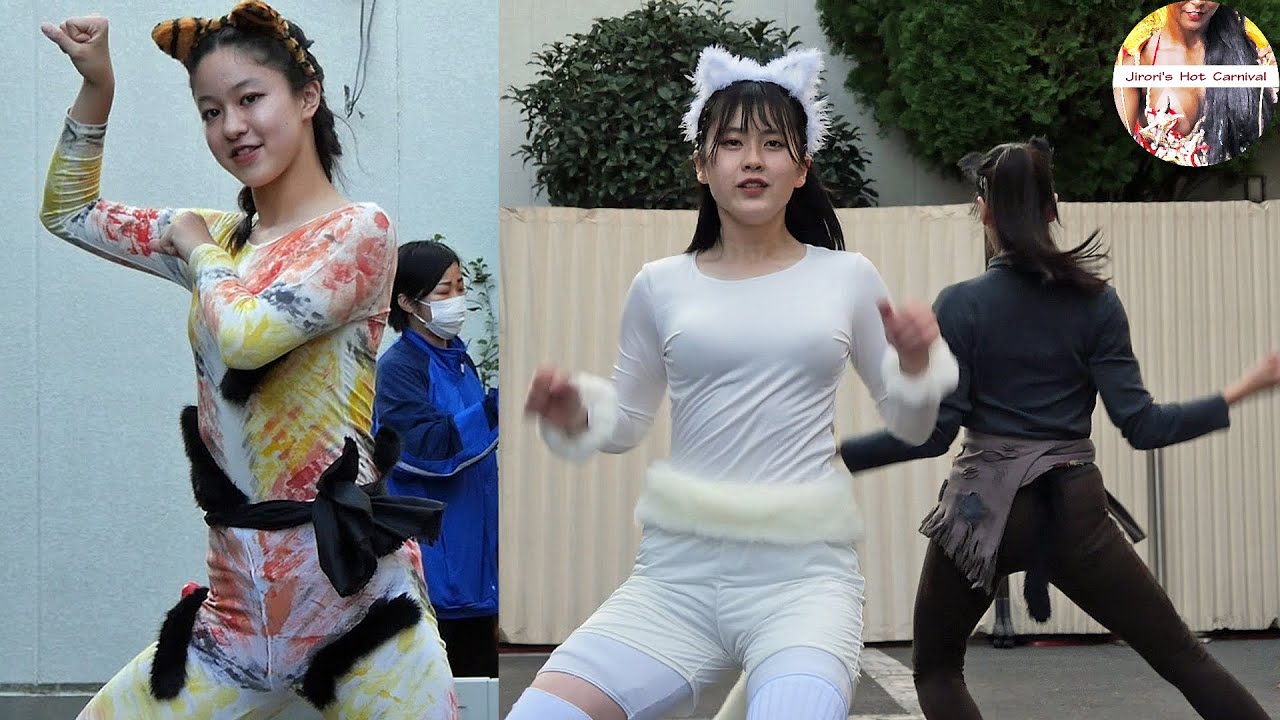 中野にぎわいフェスタ2022 Vol.１ 堀越学園高校ダンス部のかわいいダンス ハプニングにも負けないキャッツ！