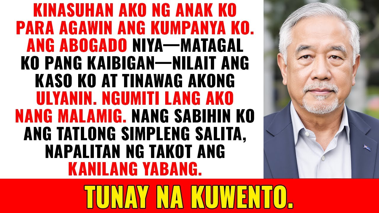 Kinasuhan ako ng anak ko sa lahat ng bagay sa korte, hanggang sa nakapagsabi ako ng tatlong salita..