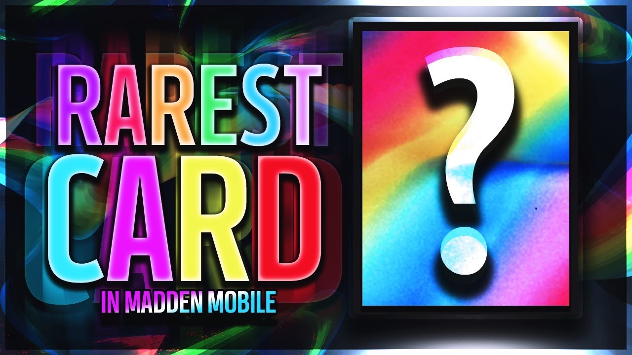 YOU WON'T GUESS THE RAREST CARD IN MADDEN MOBILE HISTORY!? (ONLY 32 OF THESE MADE) WOW.
