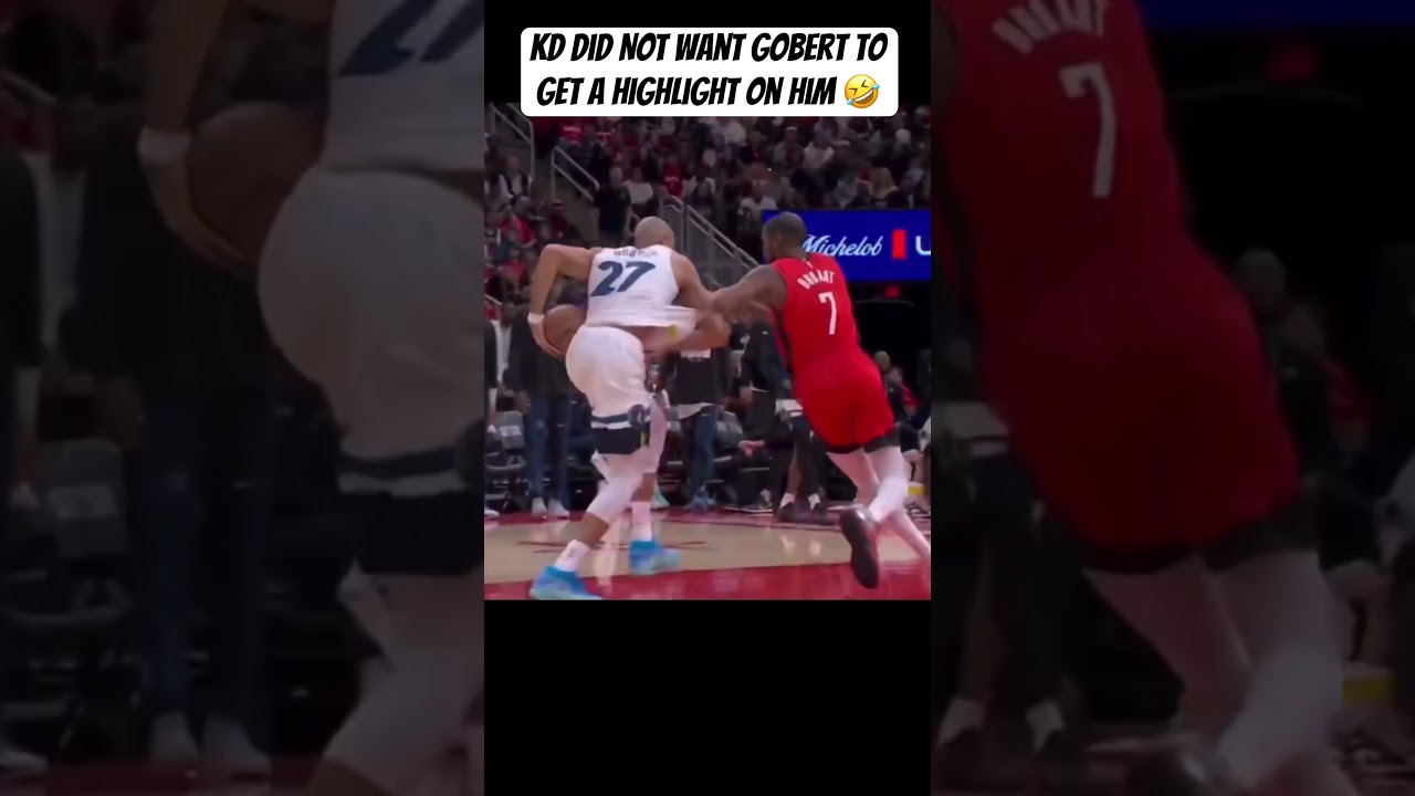 No NBA player wants to be known for getting dunked on by Rudy Gobert 😂