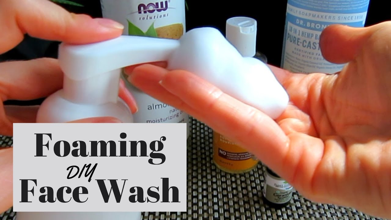Homemade Foaming Face Wash Recipe for Acne Prone and Sensitive Skin