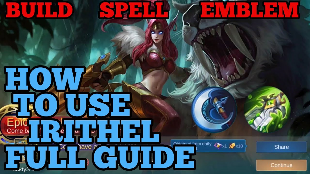 How to use Irithel guide & best build mobile legends ml 2021