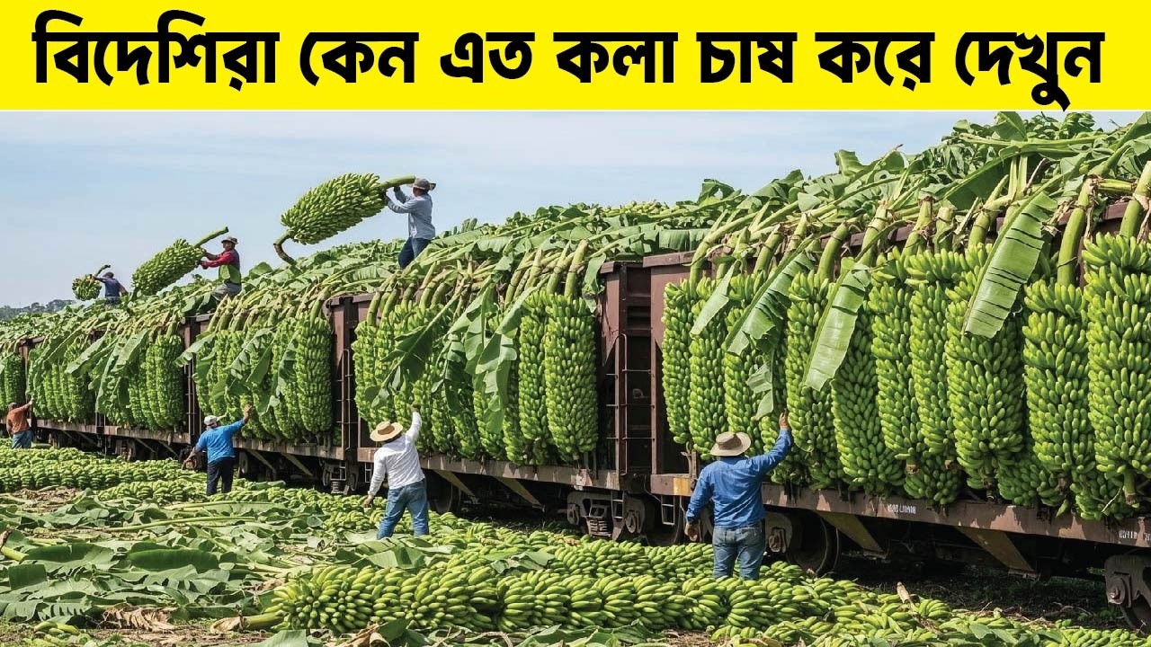 লাখ লাখ কলা চাষ করে শেষ পর্যন্ত কী করা হয়? Millions of bananas are grown. What happens next?