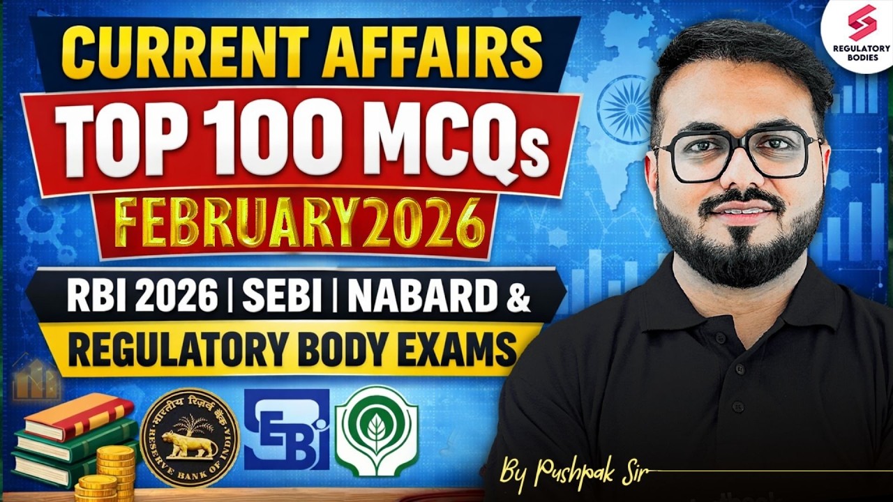 Monthly Current Affairs for RBI Grade B 2026 | NABARD Grade A | SEBI Grade A GA by Pushpak Sir