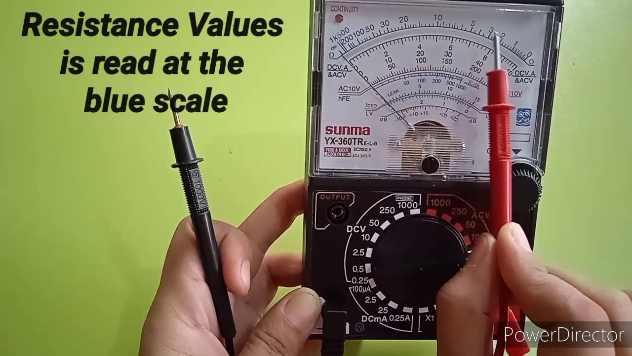 Parts of an Analog Multimeter and How to Use