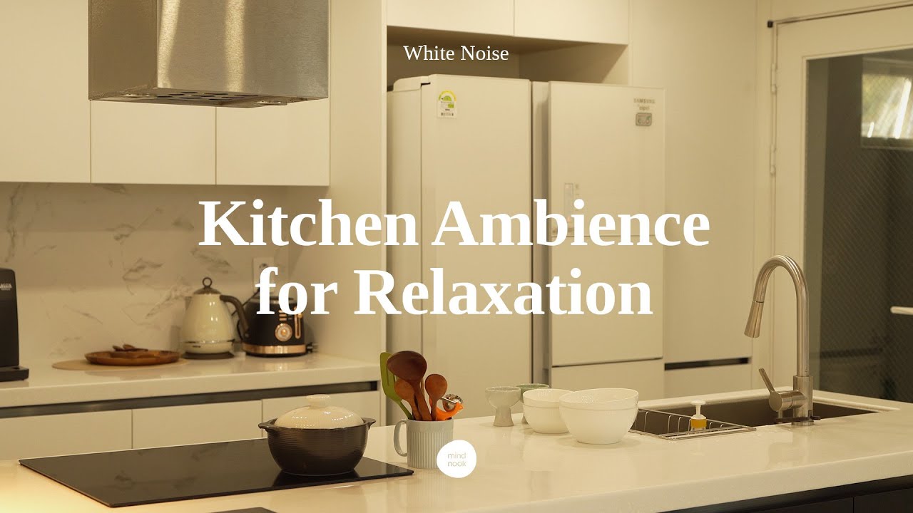 [White Noise] Korean Home Cooking ASMR for Stress Relief | Relaxing Kitchen, Boiling Water Sounds