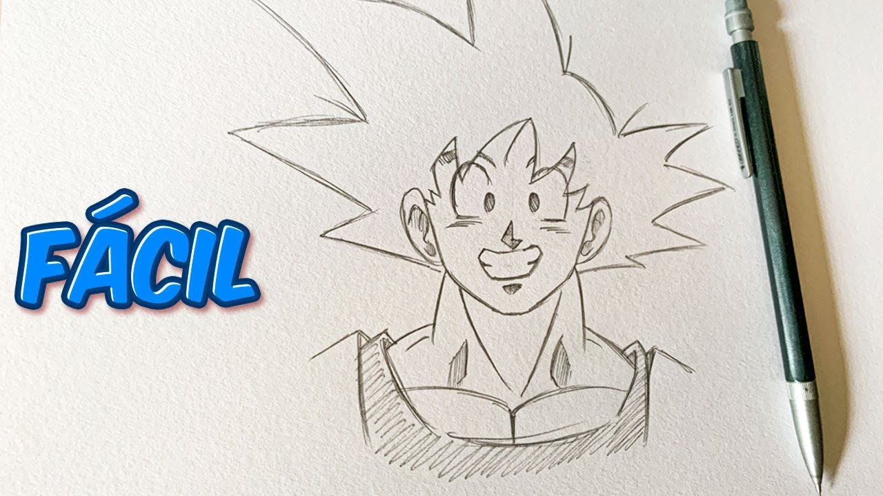 🎨 Cómo Dibujar a Goku Base Paso a Paso con Lápiz - Tutorial FÁCIL
