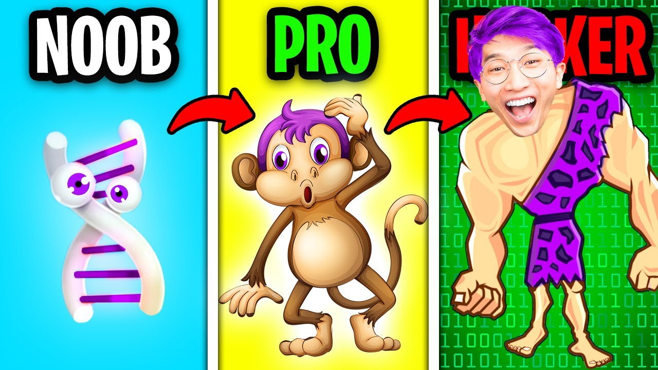 NOOB vs PRO vs HACKER In HYPER EVOLUTION!? (NEW SECRETS UNLOCKED!)