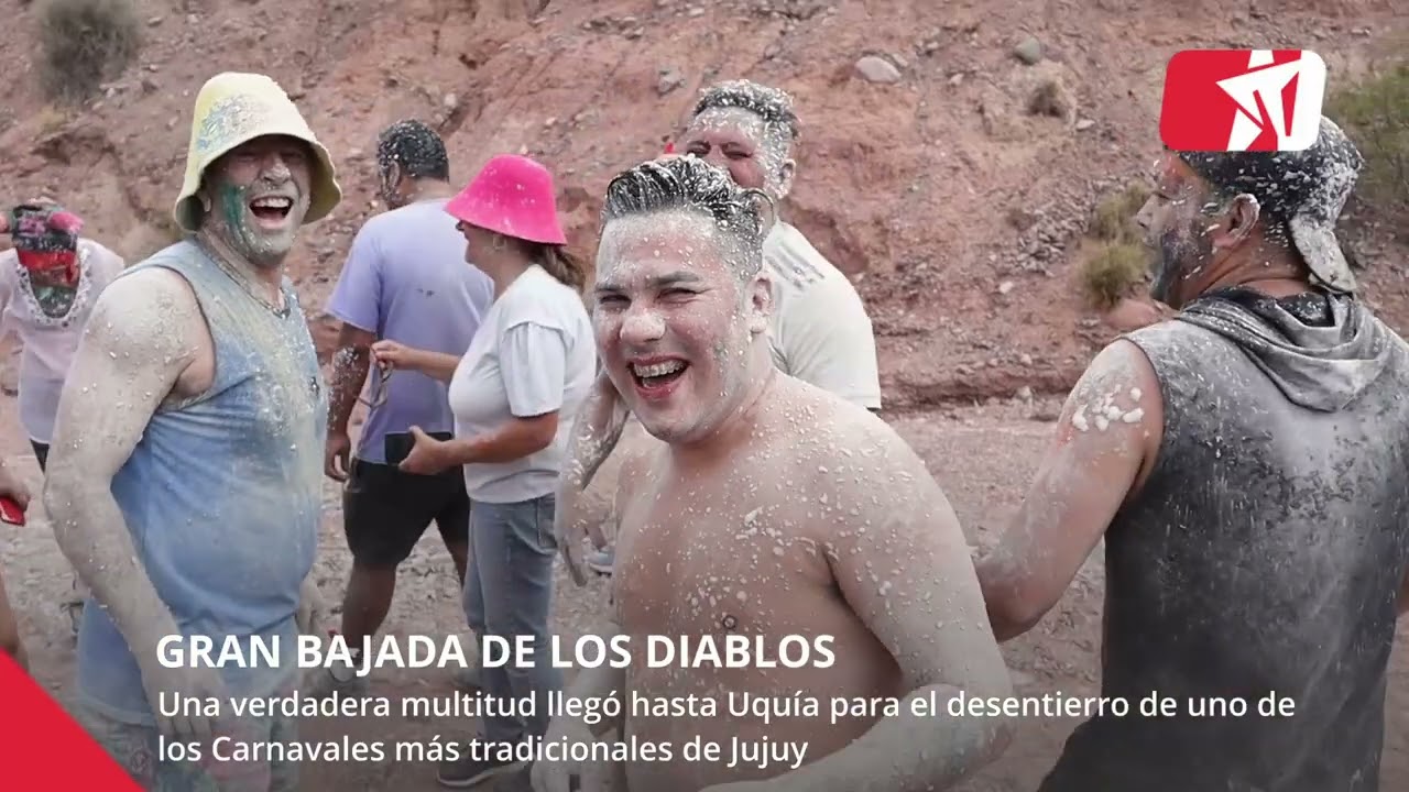 CARNAVAL DE JUJUY | Espectacular bajada de los DIABLOS de UQUÍA