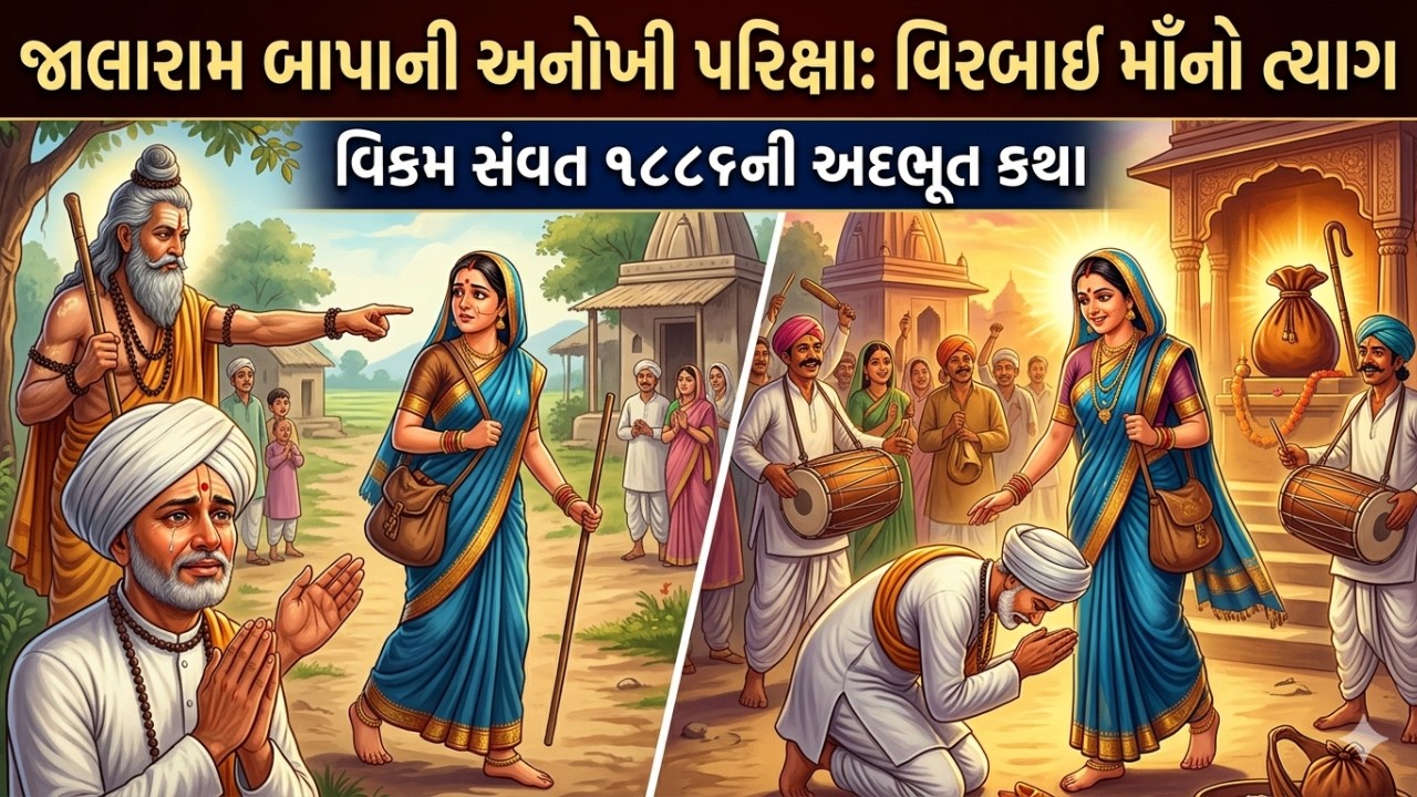 જાલારામ બાપા અને વીરબાઈ માઁનો ત્યાગપ્રસંગ | #જાલારામબાપા | #વીરબાઈમાઁ