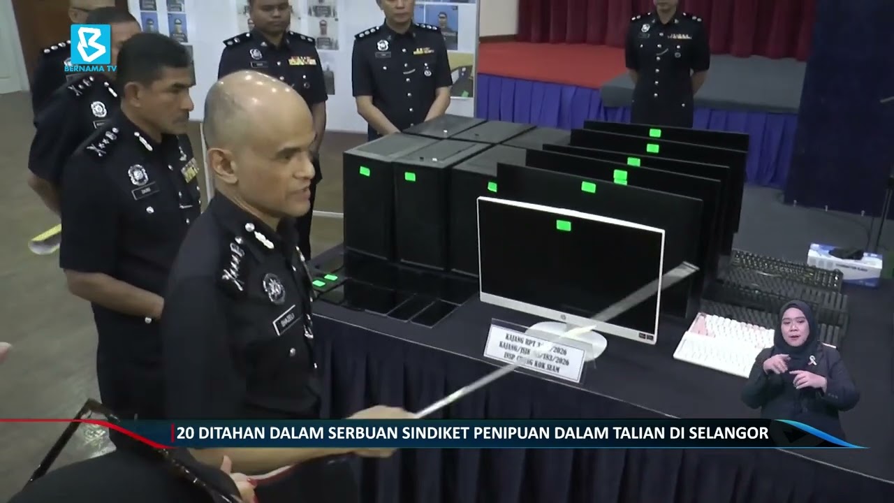 20 ditahan dalam serbuan sindiket penipuan dalam talian di Selangor