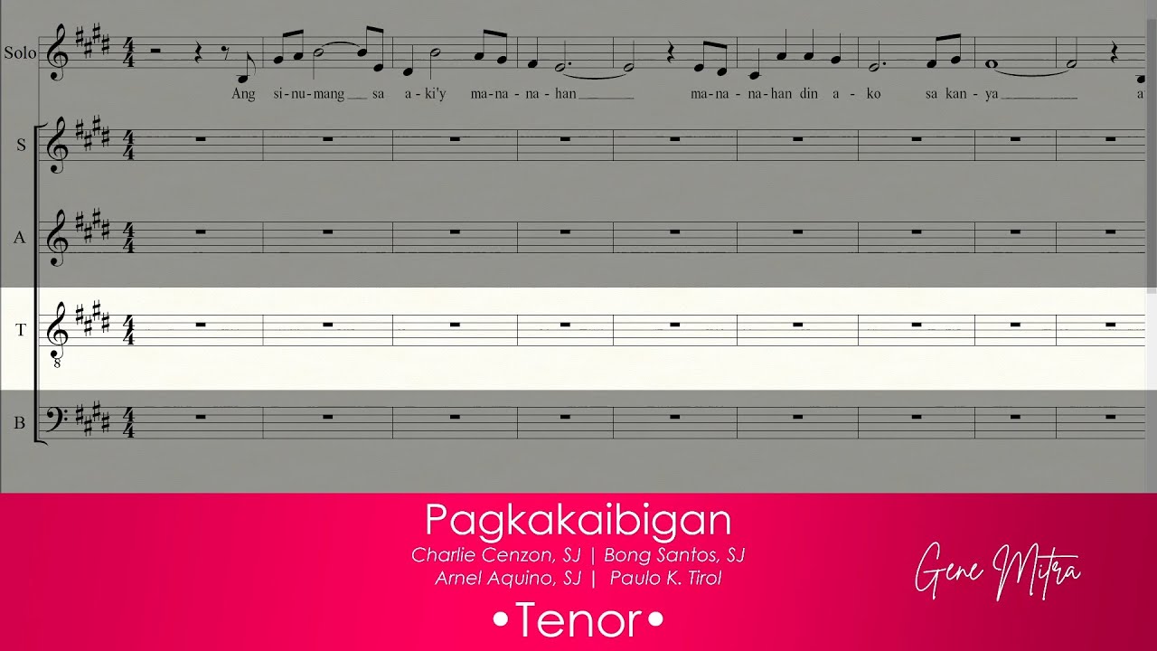 Pagkakaibigan (Hangad|John 15) • Tenor