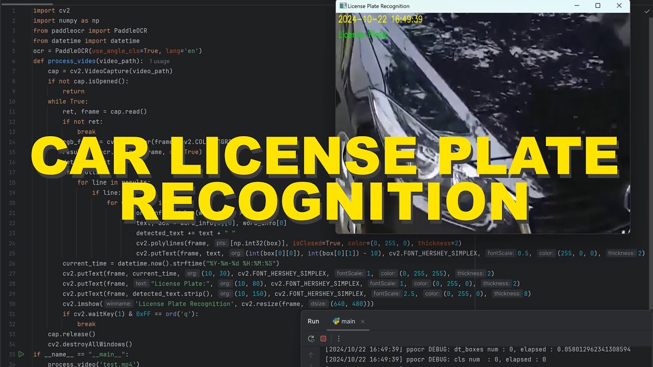 Car License Plate Recognition Using Python Programming