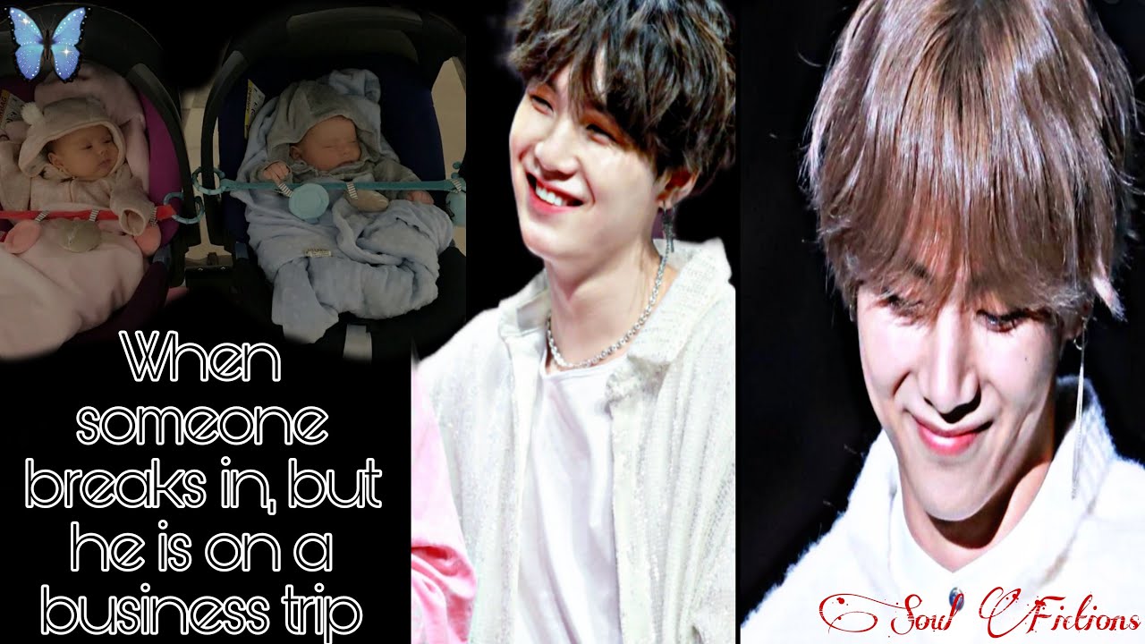 When someone breaks in, but he is on a business trip - Taehyung Oneshot