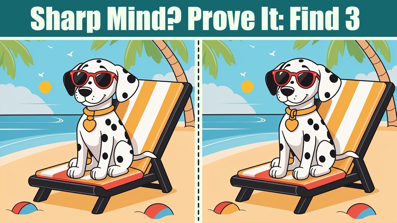 Spot The Difference : Sharp Mind? Prove It - Find 3 | Find The Difference #144
