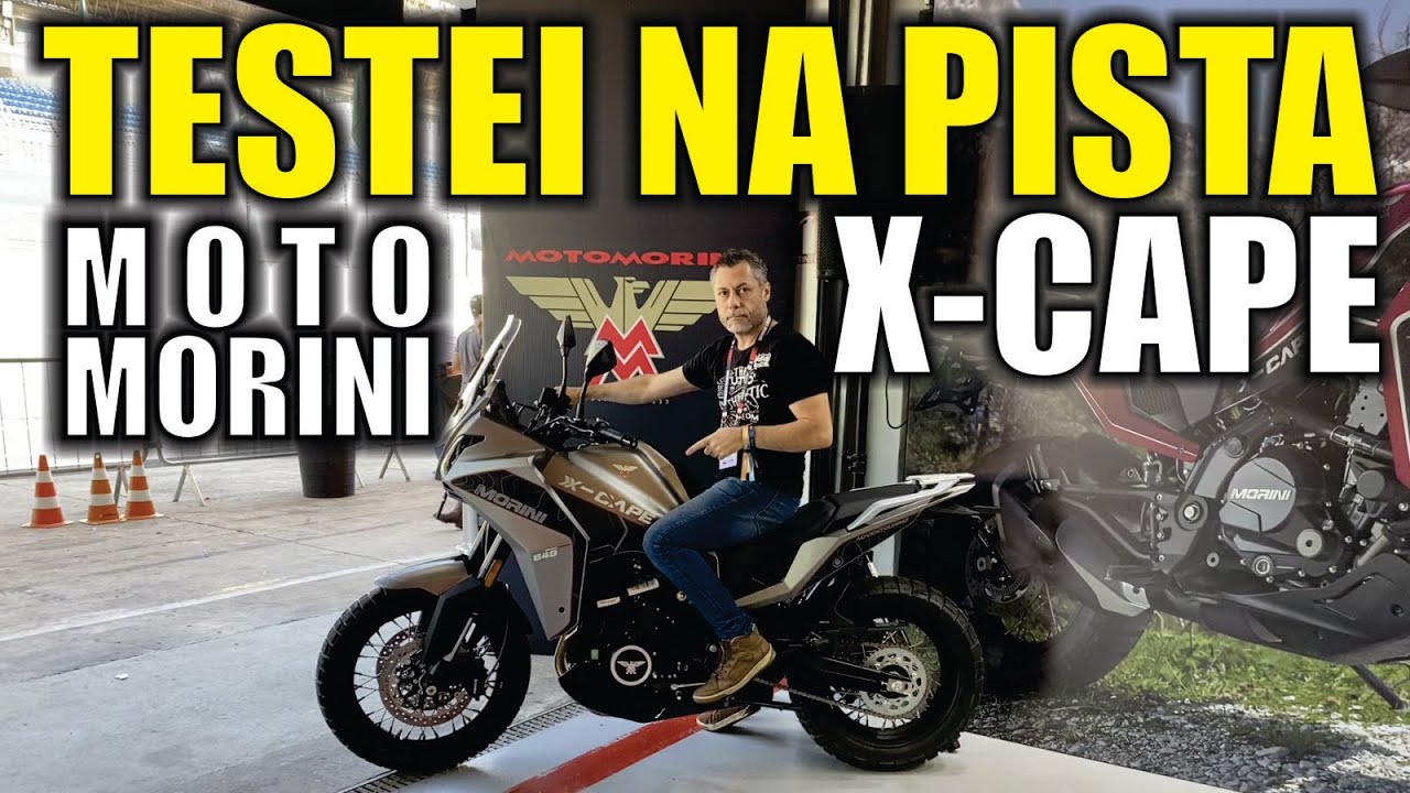 Testei a Moto Morini X-Cape Na Pista de Interlagos #motomorini #xcape #trail