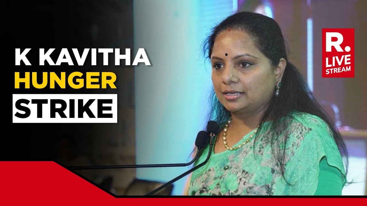 K Kavitha Hunger Strike LIVE: BRS Leader Holds Hunger Strike | Strike At Jantar Mantar