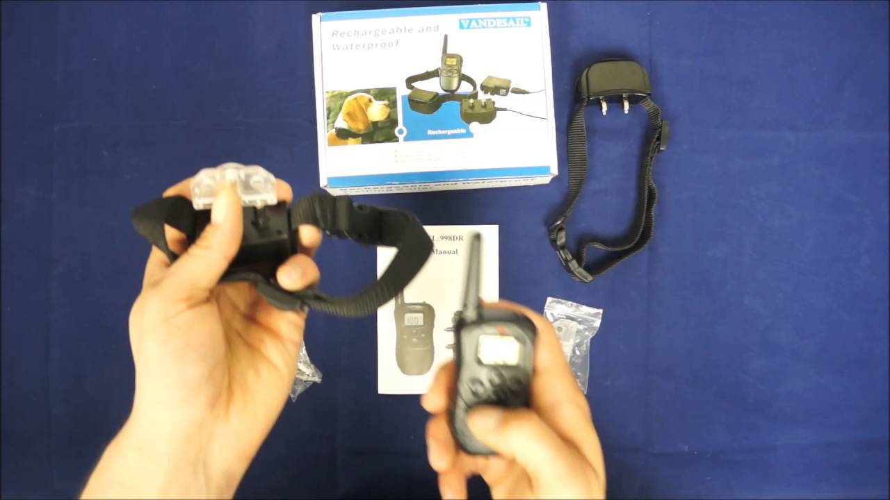 Vandesail WaterProof and Rechargeable Dog Training Collar with  shock, vibrate, and tone