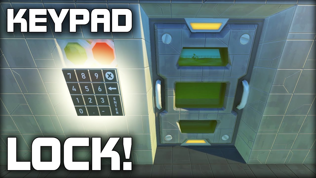 Building a Door Lock With a Number Keypad! (Scrap Mechanic Gameplay)