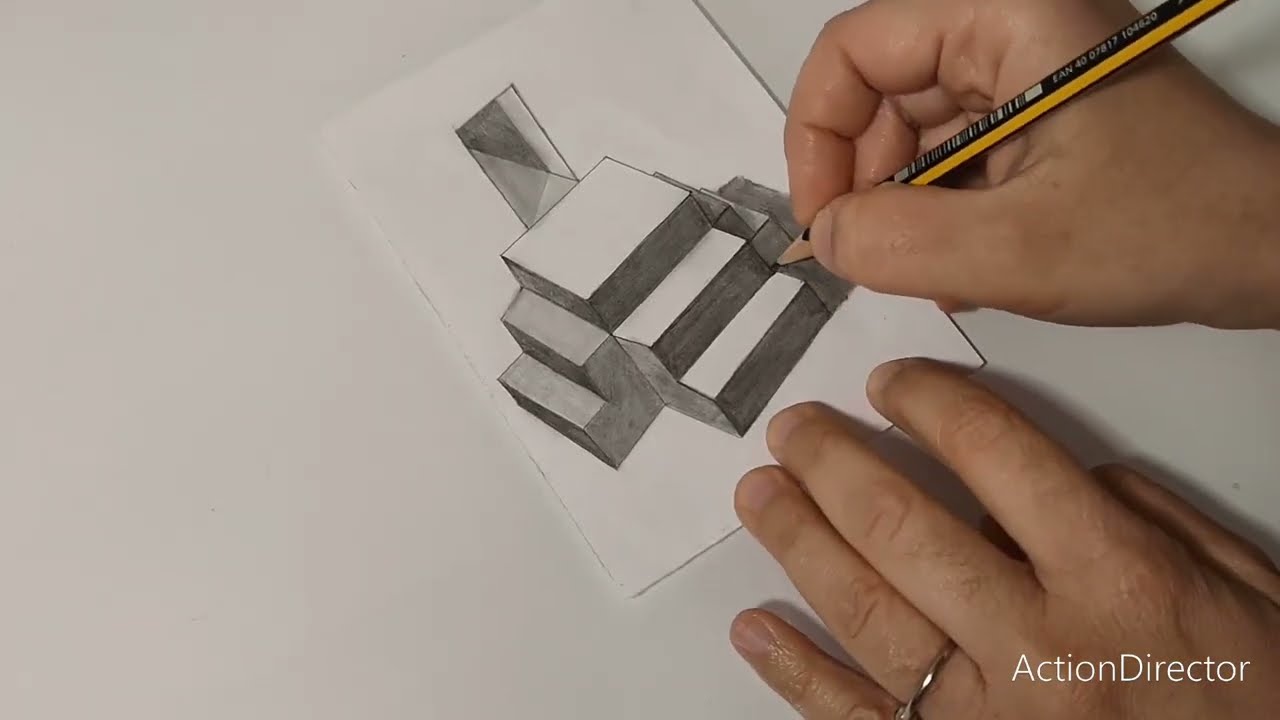 Arte 3D, Scala e porta tridimensionale!!!