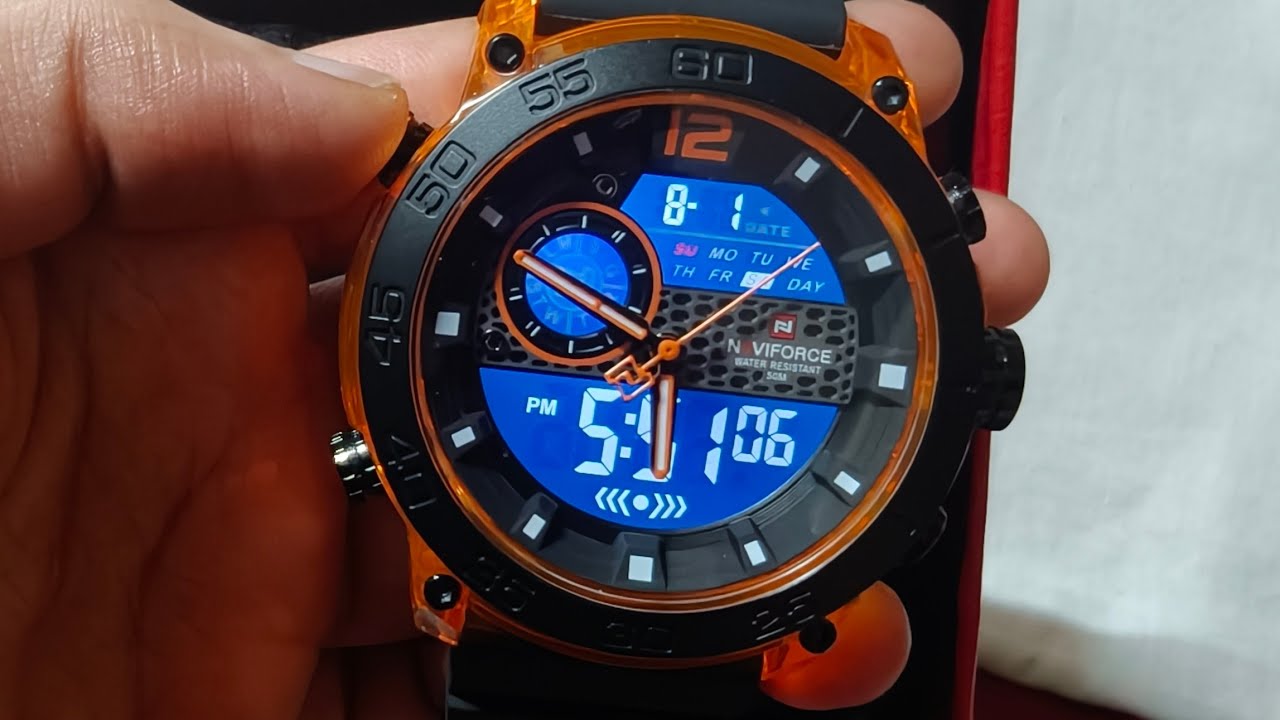 Naviforce NF‑6104 Watch (ORANGE)