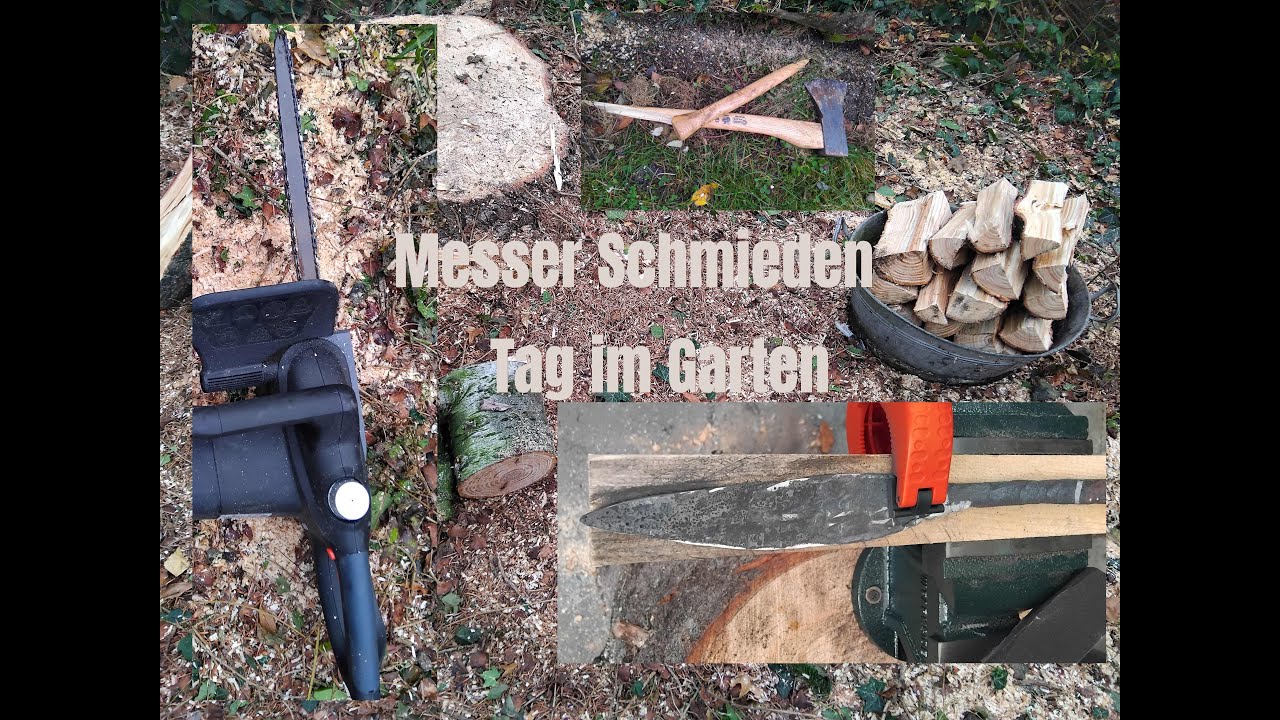 Messer schmieden...Ich nehme euch mit in den Garten...
