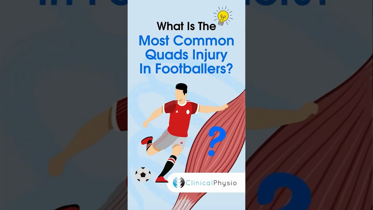 Most Common Quads Injury in Footballers #physicaltherapy #physiotheraphy #anatomy