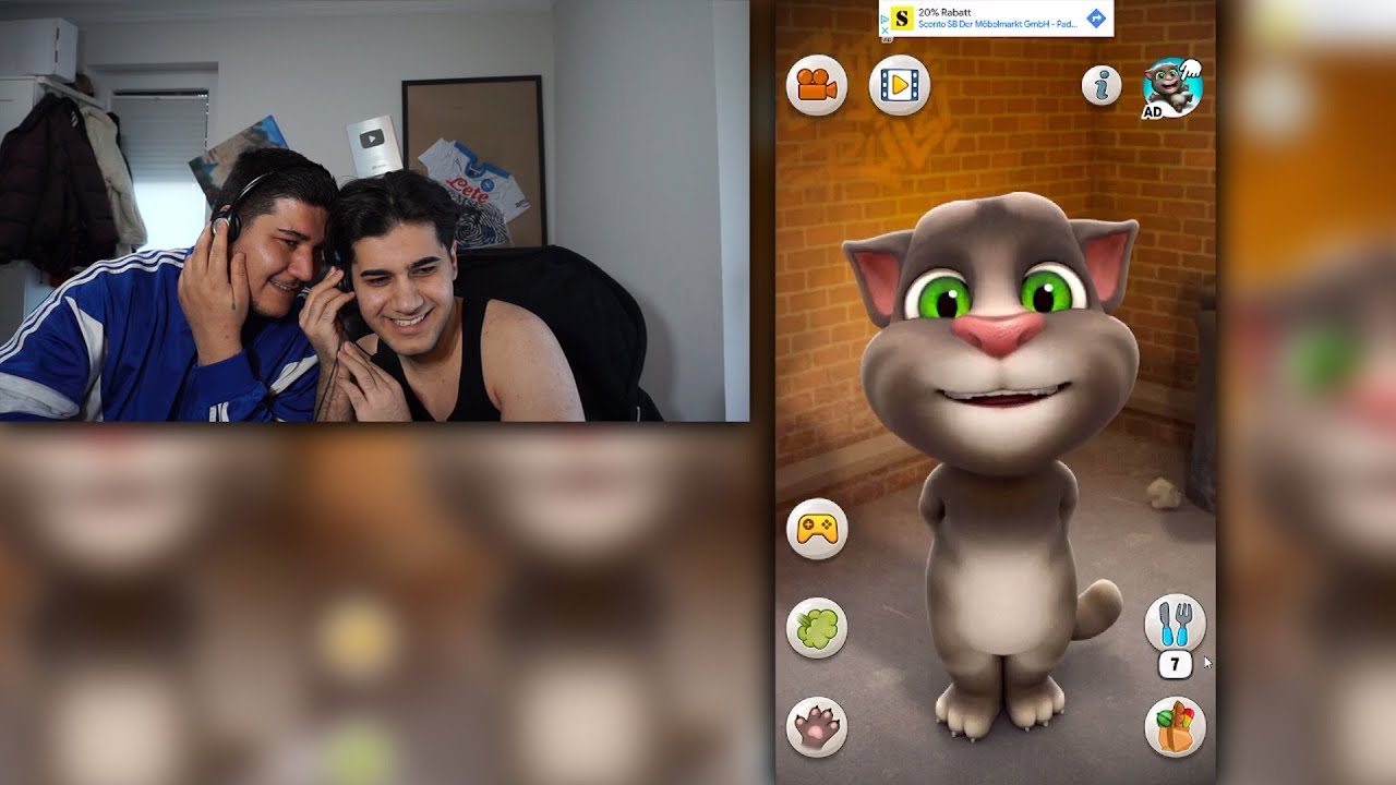 Talking Tom mit meinem Bruder