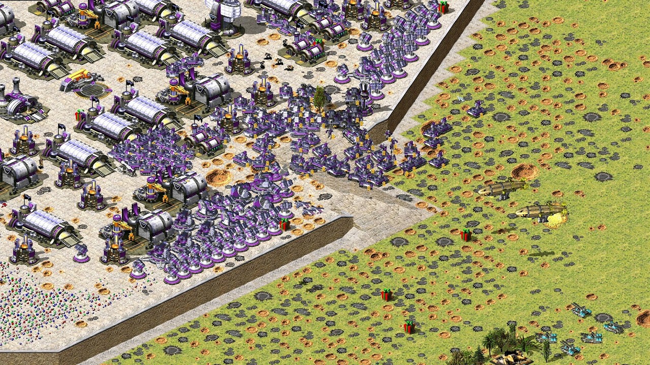 Red Alert 2 | Yuri's Revenge | 7 vs 1- Extreme beta ai - France - allied