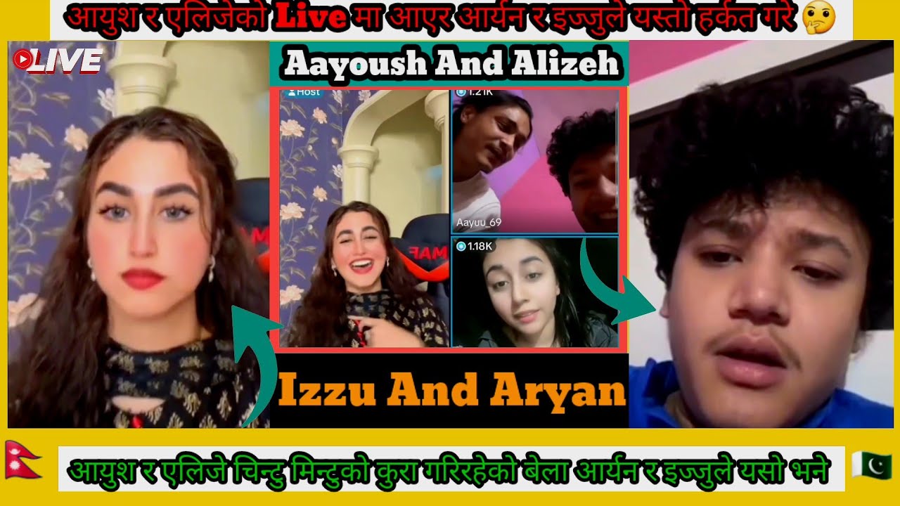 आयुश र एलिजे चिन्टु मिन्टुको कुरा गरिरहेको बेला आर्यन र इज्जुले यस्तो हर्कत गरे 🤔 #alizehjamali