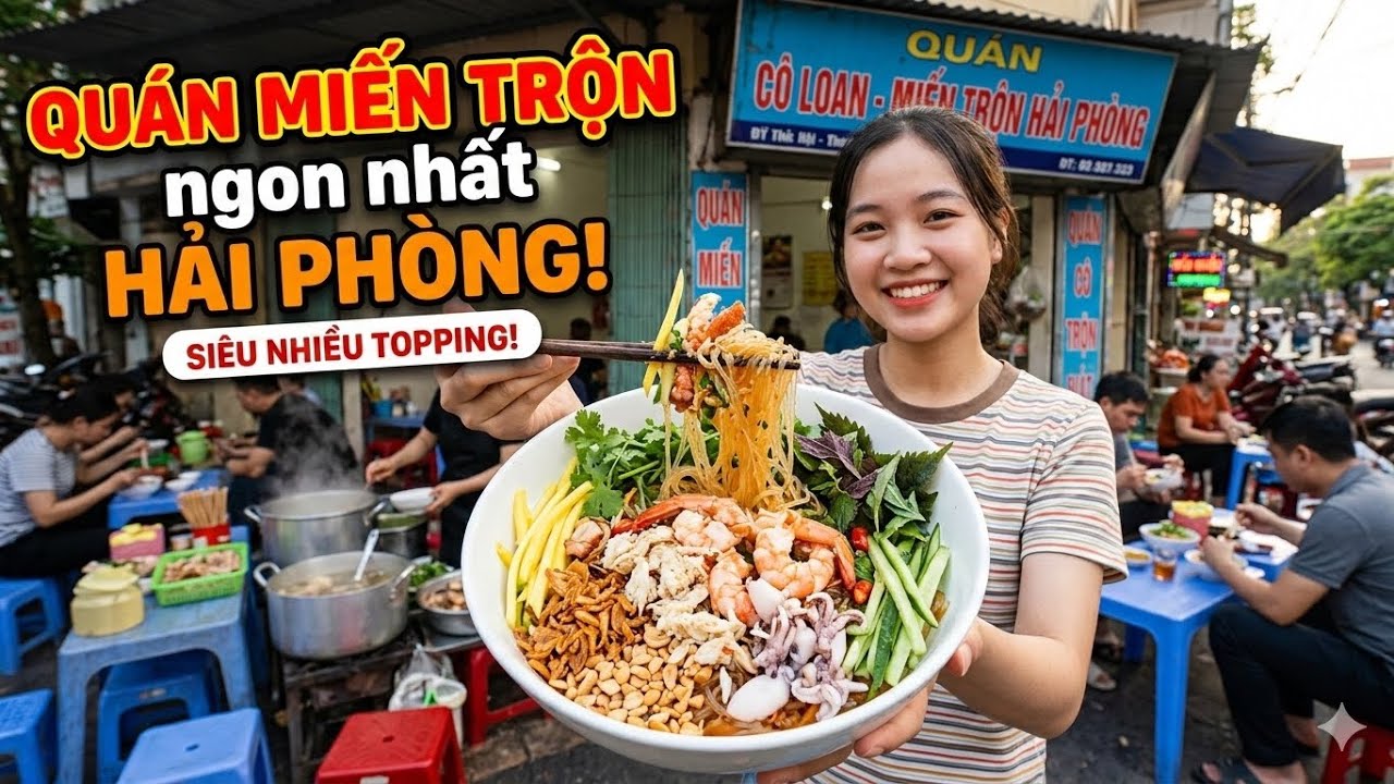 Quán Miến Trộn ngon nhất Phố Quang Trung Hải Phòng   có gì hấp dẫn ???? - Nhịp sống Hải Phòng
