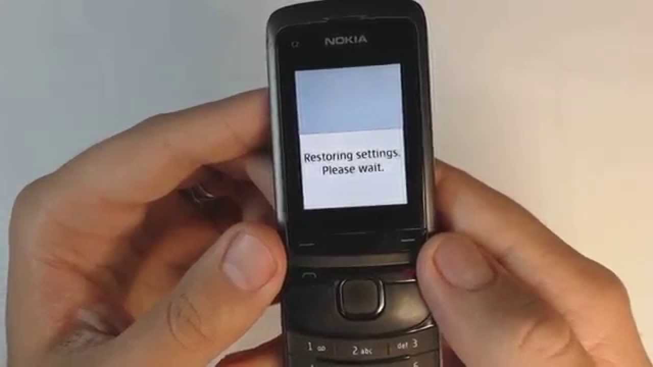 Nokia C2-05 hard reset