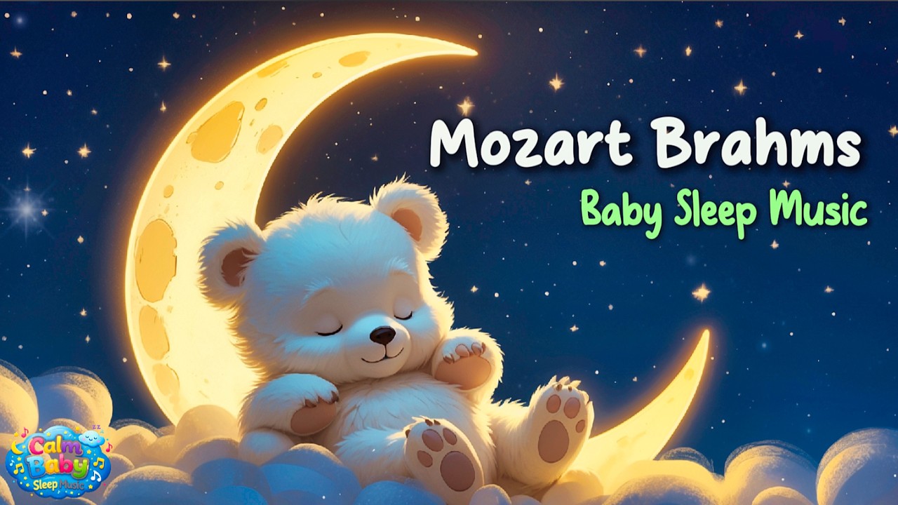 Mozart Baby Sleep Music with Rain Sounds 💤 Fall Asleep Fast & Sleep All Night | Brahms Lullaby
