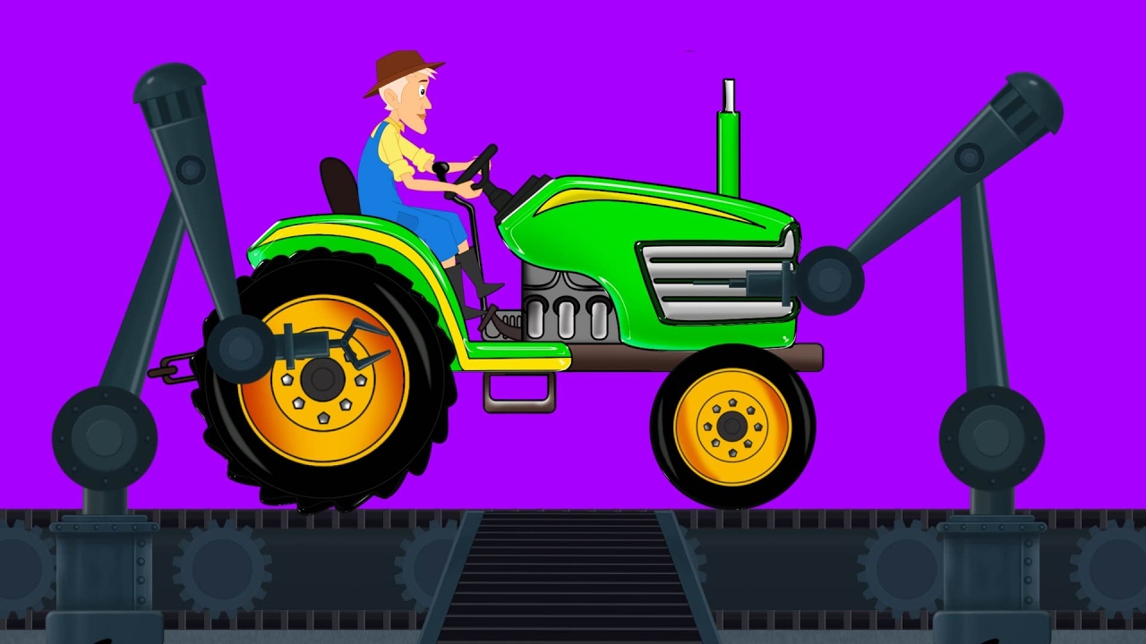 Tractor | Toy Factory | Car Garage | Baby Videos