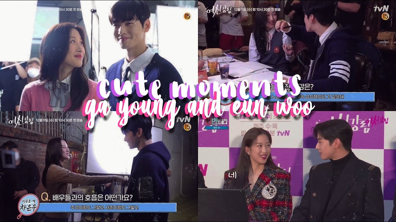 ga young & eun woo - cute moments part1♡ (true beauty)