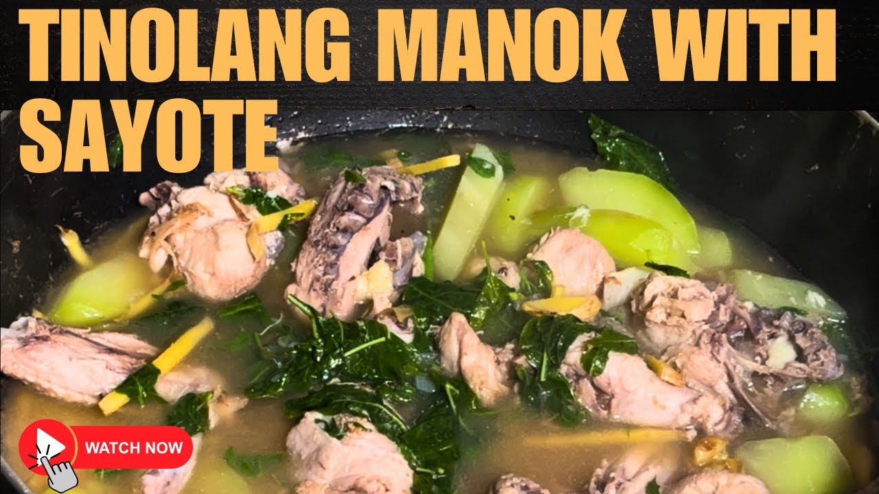 Tinolang Manok with Sayote | Filipino Chicken Soup Recipe#cooking #food #pinoyrecipe #lutongbahay 