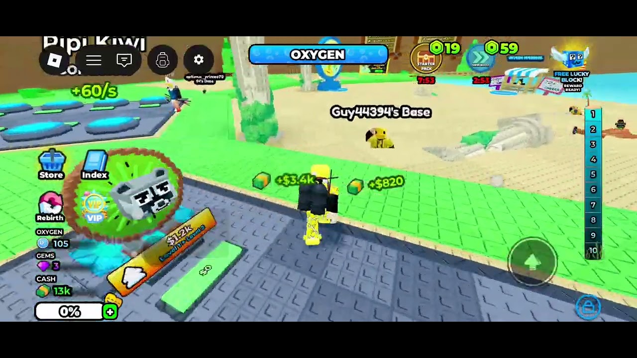 Dive for brainrots gameplay