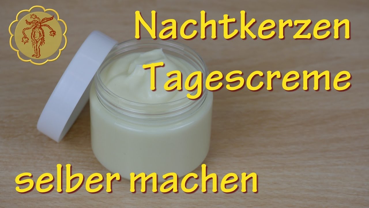 Nachtkerzen-Tagescreme selber machen - für trockene, gereizte Haut