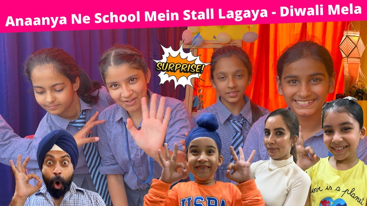 Anaanya Ne School Mein Stall Lagaya - Diwali Mela | RS 1313 VLOGS | Diwali Special