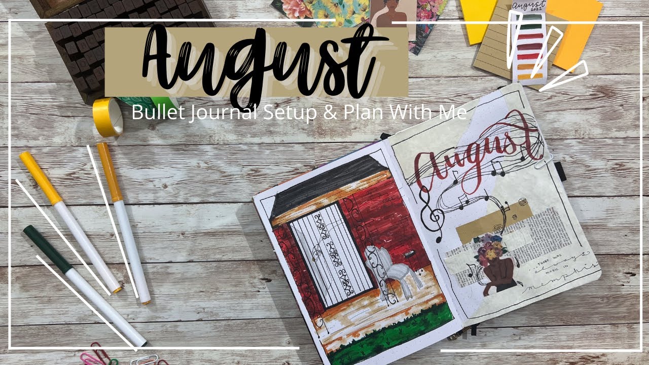August Bullet Journal Setup & Plan With Me | Self-Awareness and Reflection Journal | More Flowers !