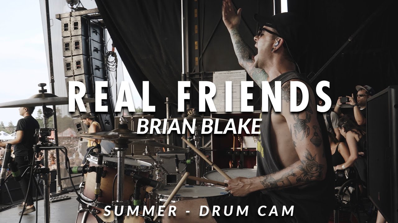 Brian Blake of Real Friends (Summer - Drum Cam)